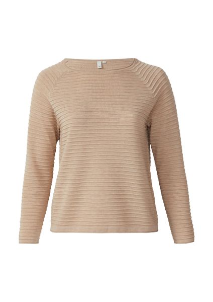 QS Longpullover Strickpullover Pullover mit Strukturmuster günstig online kaufen