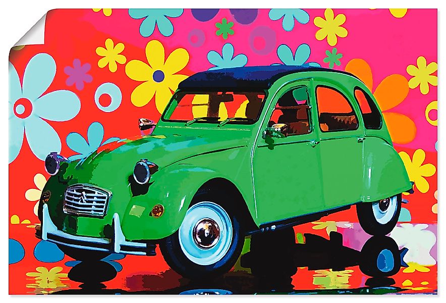 Artland Wandbild "CitroÃ"n 2CV grün", Auto, (1 St.), als Alubild, Outdoorbi günstig online kaufen