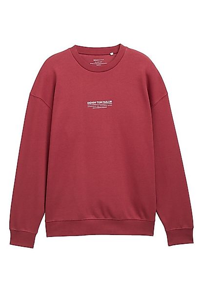 TOM TAILOR Sweatshirt Sweatshirt Pullover ohne Kapuze (1-tlg) günstig online kaufen