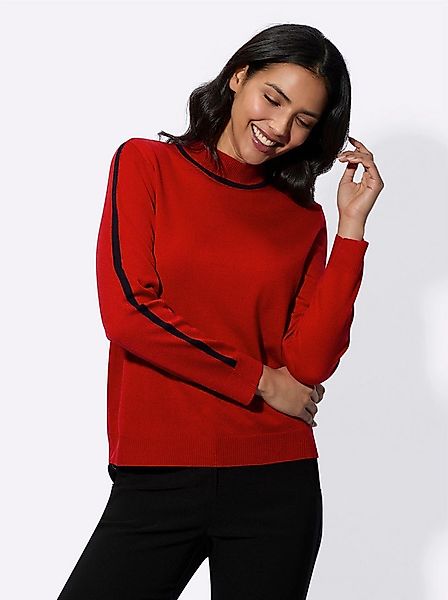 Sieh an! Strickpullover Stehkragenpullover . günstig online kaufen
