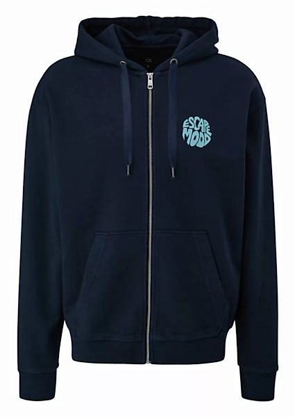 QS Outdoorjacke Sweatshirt-Jacke mit Print-Detail günstig online kaufen