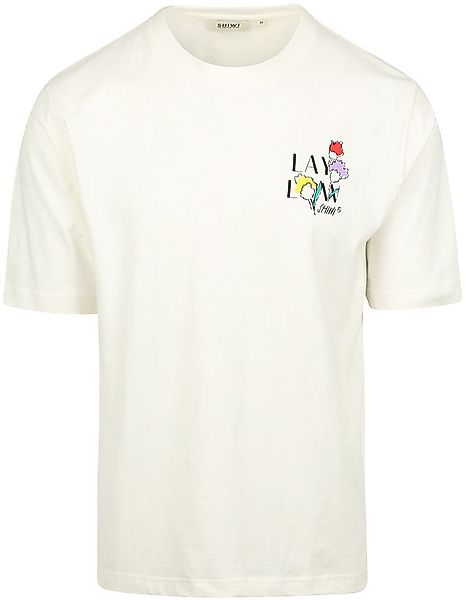 Shiwi T-Shirt Finn Sketched Flowers Off White - Größe M günstig online kaufen