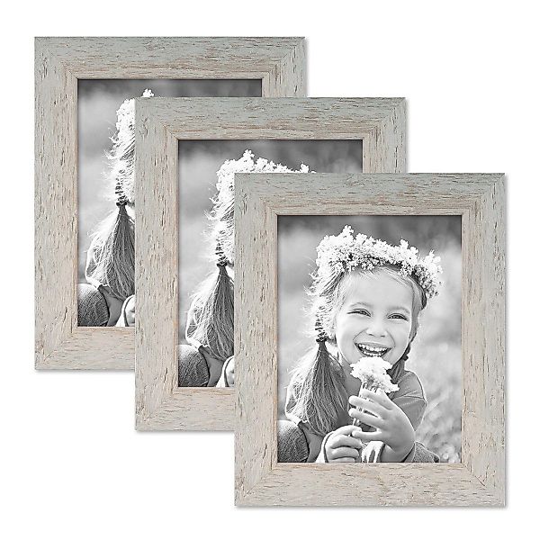 PHOTOLINI Bilderrahmen 3er Set Strandhaus Rustikal günstig online kaufen