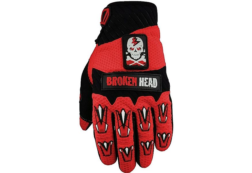 Motorradhandschuhe Faustschlag rot Weiteneinstellung günstig online kaufen