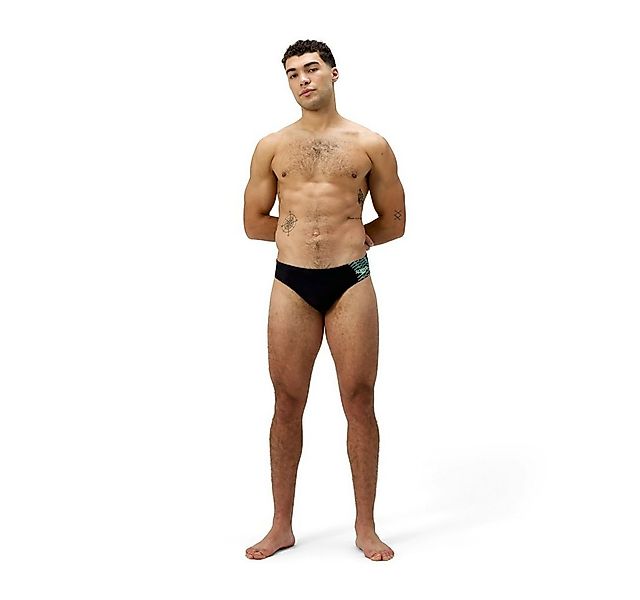 Speedo Badehose MEDLEY LOGO 7CM BRF GREEN BLACK/ALFALFA GREEN günstig online kaufen