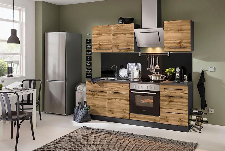 KOCHSTATION Spülenschrank "KS-Tulsa", 100 cm breit, 2 Türen, Metallgriff, M günstig online kaufen