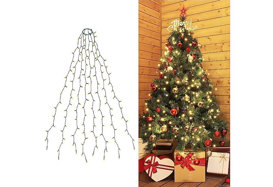 Salcar LED-Lichterkette LED Lichterkette Weihnachtsbaum mit Ring weihnachts günstig online kaufen