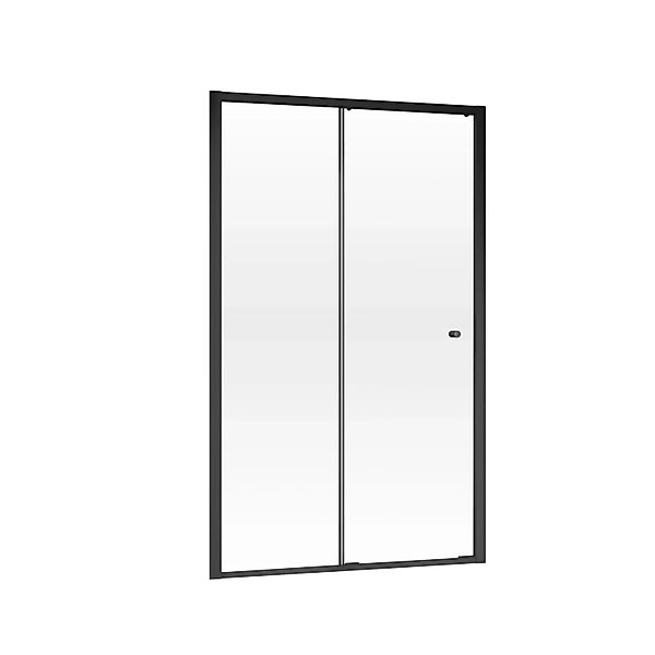 Schulte Schiebetür in Nische Trend 2.0 Mattschwarz,inks 200 x 120 cm günstig online kaufen