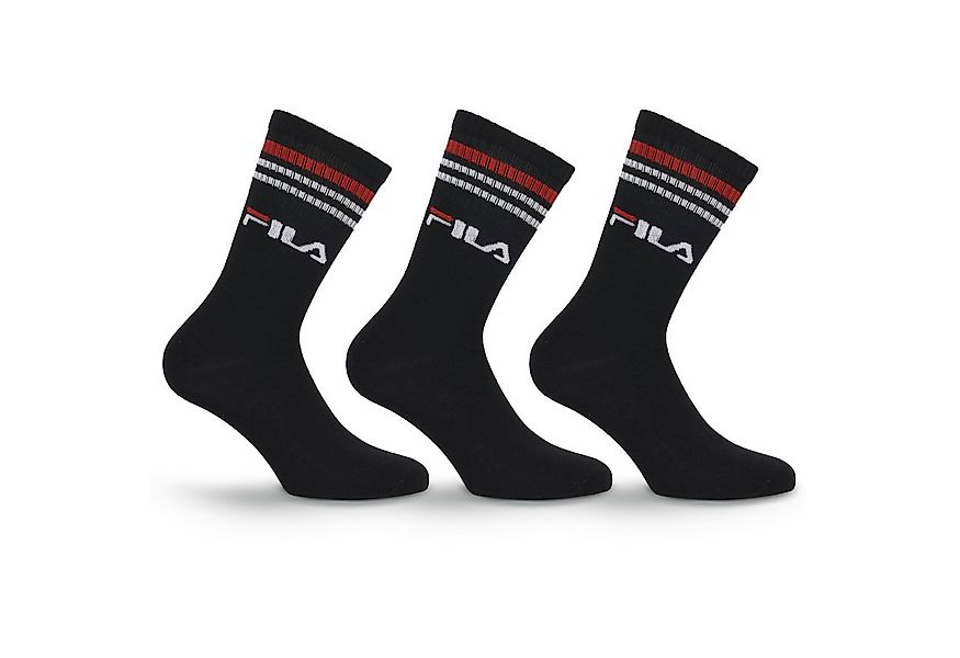 Fila Socken (3 Paar) breites Rippenbündchen, Logoschriftzug, Cotton-Mix günstig online kaufen