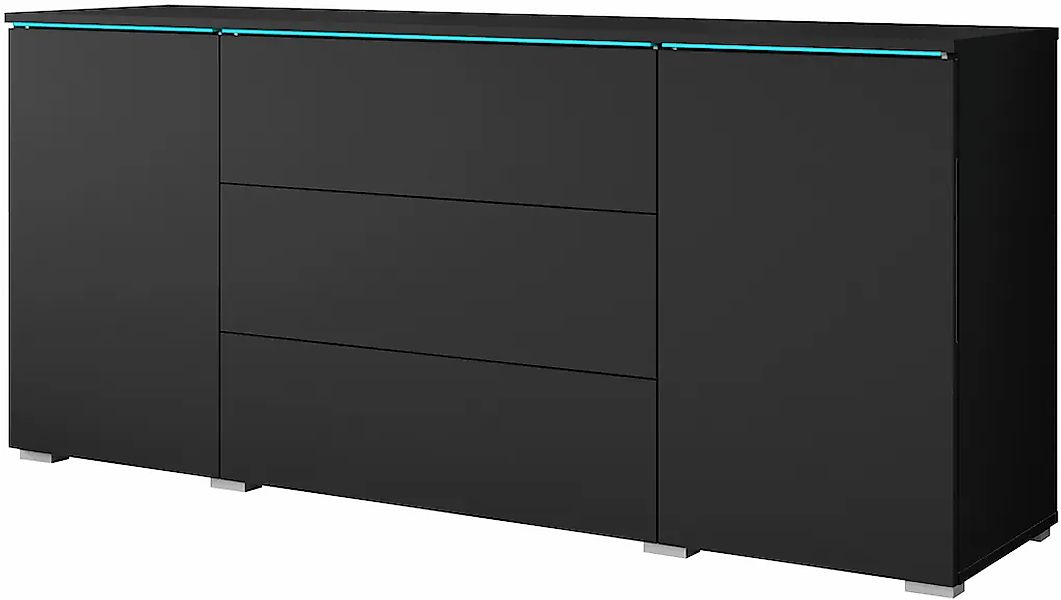 Home affaire Sideboard "VERA, grifflos" verstellbare Einlegeböden, Wahlweis günstig online kaufen