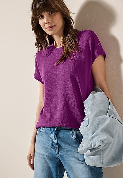 CECIL T-Shirt in Struktur-Optik und mit günstig online kaufen