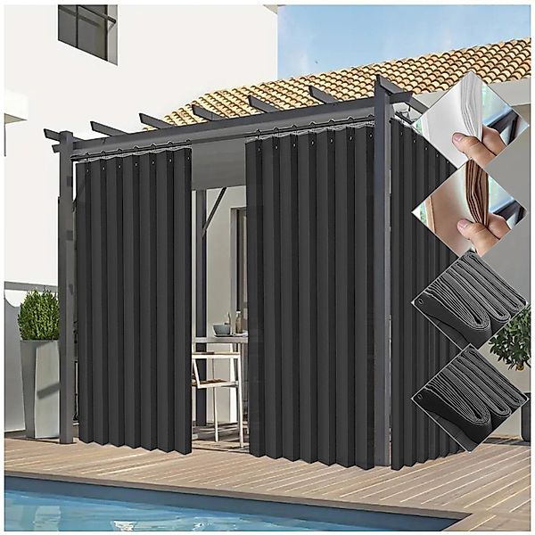 Jibenhome Outdoorvorhang Sichtschutz Vorhang Raumteiler, Wasserabweisend günstig online kaufen