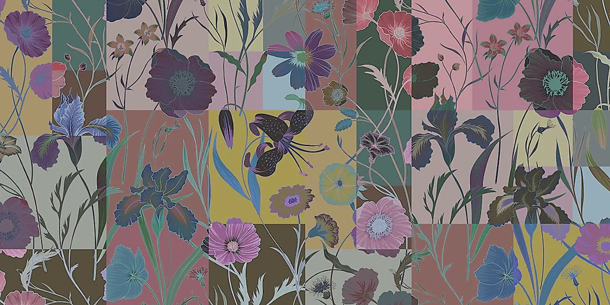 living walls "Walls by Patel Floral Patch 3" glatt Vlies, Wand, Schräge günstig online kaufen