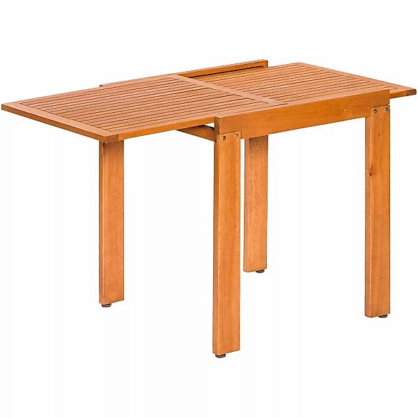 Balkontisch 65/130 cm x 70 cm Eukalyptus Ausziehbar günstig online kaufen