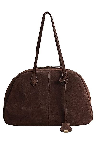 Next Schultertasche Schultertasche Bowlingtasche aus Veloursleder (1-tlg) günstig online kaufen