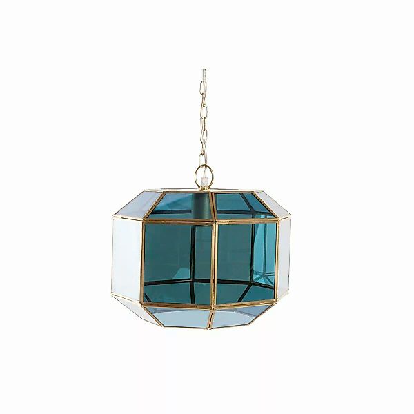 Deckenlampe Dkd Home Decor Kristall Blau Golden Messing 50 W (29 X 31 X 23 günstig online kaufen