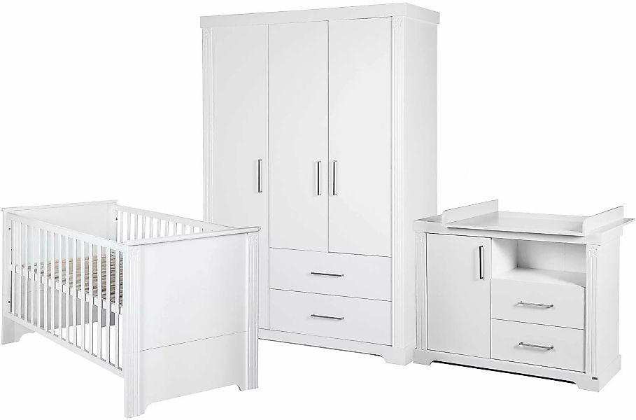 roba® Babyzimmer-Komplettset »Maxi«, (Set, 3 tlg., Kinderbett, Schrank, Wic günstig online kaufen