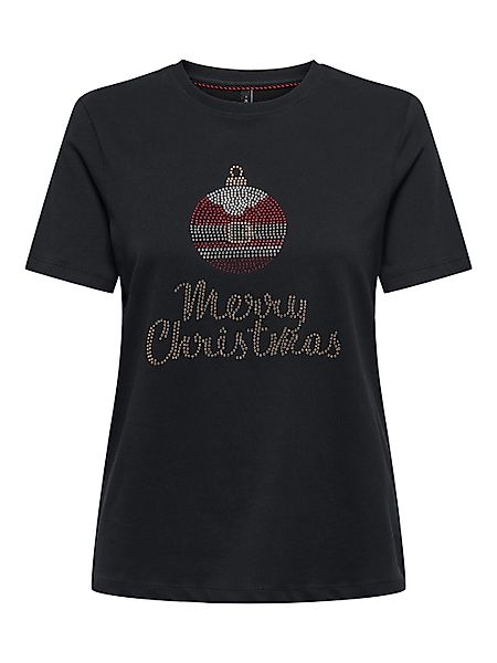 ONLY Kurzarmshirt ONLKITA XMAS S/S RHINESTONE günstig online kaufen