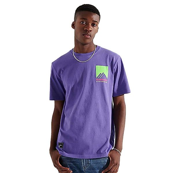 Superdry Mountain Sport Nrg Kurzärmeliges T-shirt S Purple Opulence günstig online kaufen