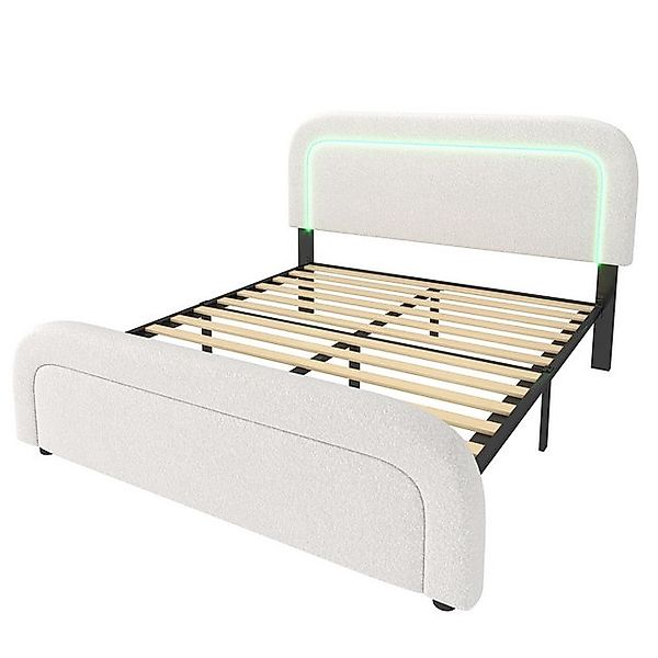 HAUSS SPOLE Polsterbett 140x200cm mit Ladefunktion, LED-Beleuchtung, Ohne M günstig online kaufen