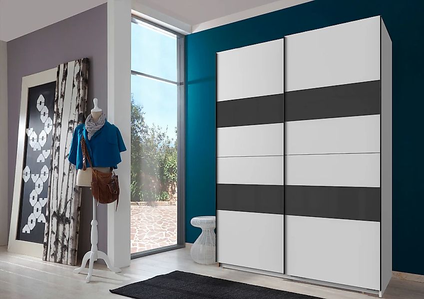 Wimex Schwebetürenschrank "Altona" mit Glaselementen und zusätzlichen Einle günstig online kaufen