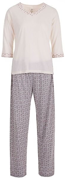 zeitlos Schlafanzug Pyjama Set 3/4 Arm günstig online kaufen