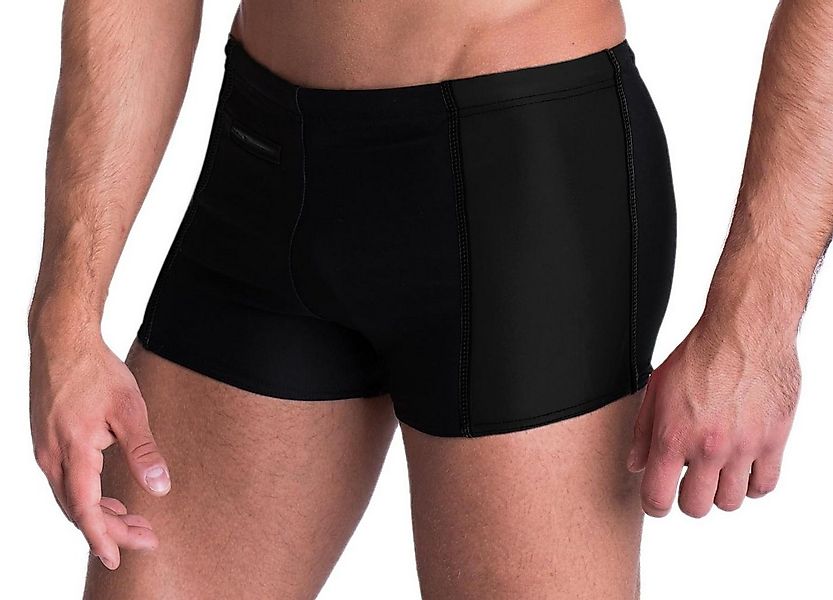 Aquarti Badepants Aquarti Herren Badehose mit Reißverschlusstasche Badeshor günstig online kaufen