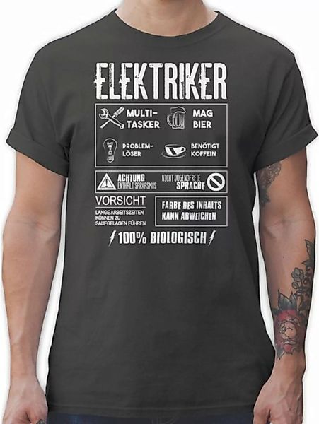 Shirtracer T-Shirt Elektriker - Geschenk Geschenkideen Lustige Geschenke Ic günstig online kaufen