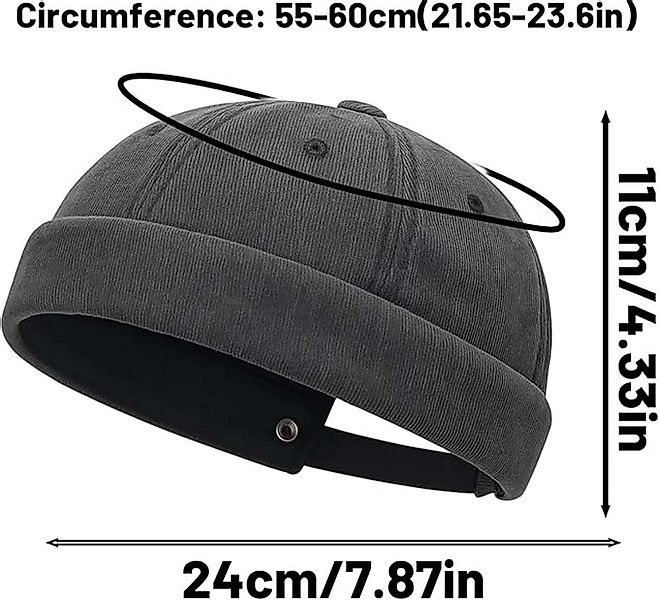 Coonoor Dockermütze Dockermütze Herren, Seemannsmütze, Brimless Caps günstig online kaufen