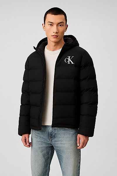Calvin Klein Jeans Steppjacke LS NYLON MONOGRAM PUFFER JKT Mit Rundhalsauss günstig online kaufen