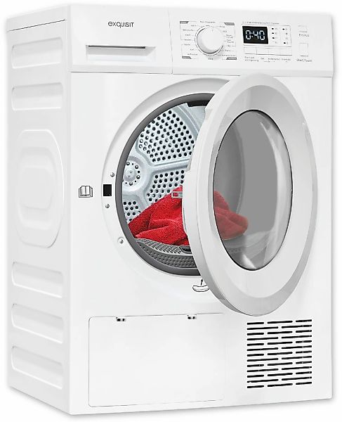 exquisit Wärmepumpentrockner "TWP803-031D weiss" günstig online kaufen
