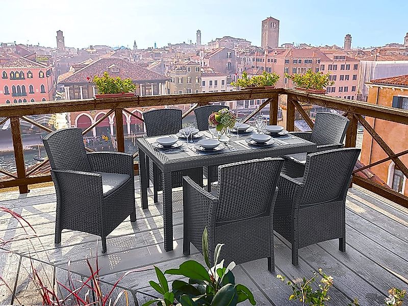 Bica Garten-Essgruppe Essgruppe Lido Esstisch Houston günstig online kaufen