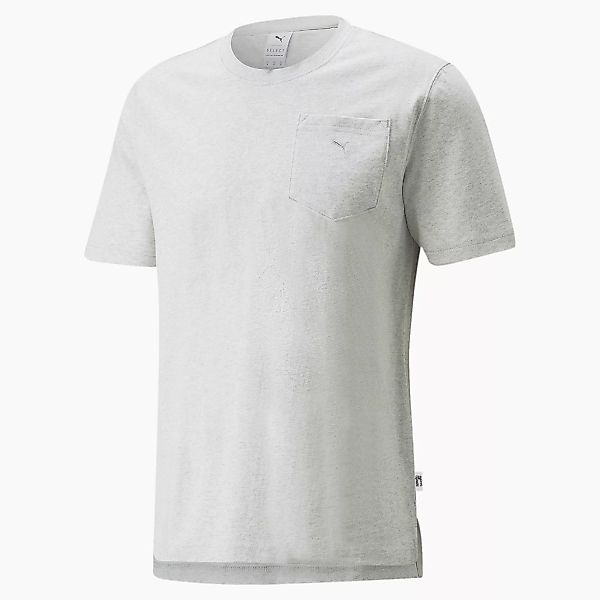 PUMA MMQ T-Shirt mit Tasche Für Herren | Mit Heide | Grau | Größe: L günstig online kaufen