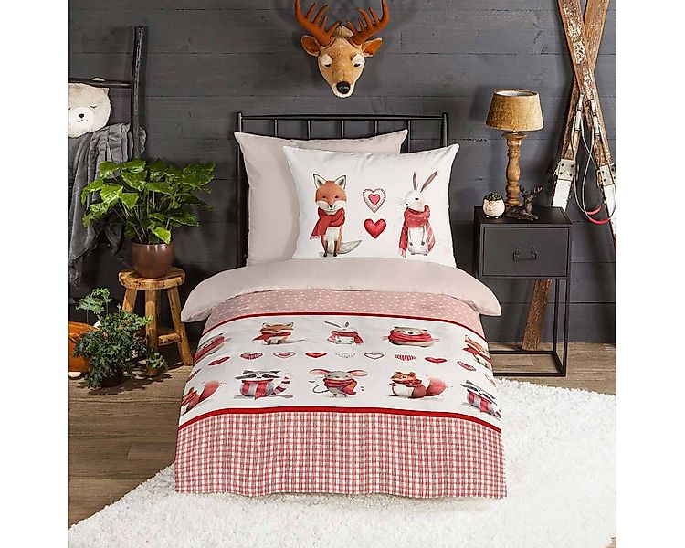 TRAUMSCHLAF Bettwäsche Fuchs Hase, Flanell, 2 teilig, besonders weich und w günstig online kaufen