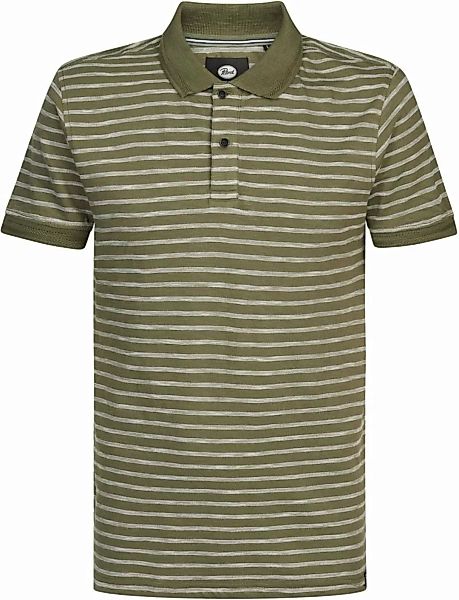 Petrol Polo Shirt Streifen Grün - Größe XXL günstig online kaufen