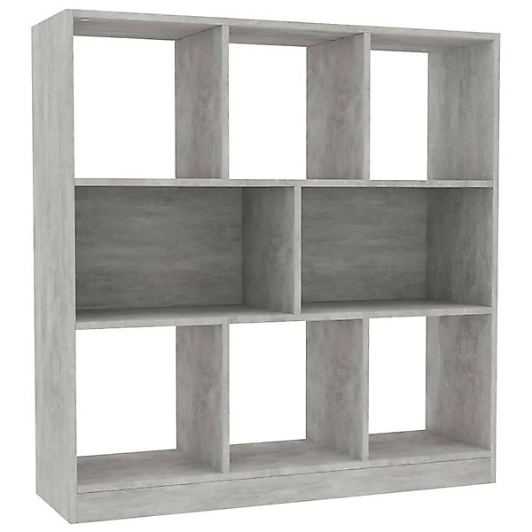 vidaXL Bücherregal Betongrau 97,5x29,5x100 cm Holzwerkstoff 800175 günstig online kaufen