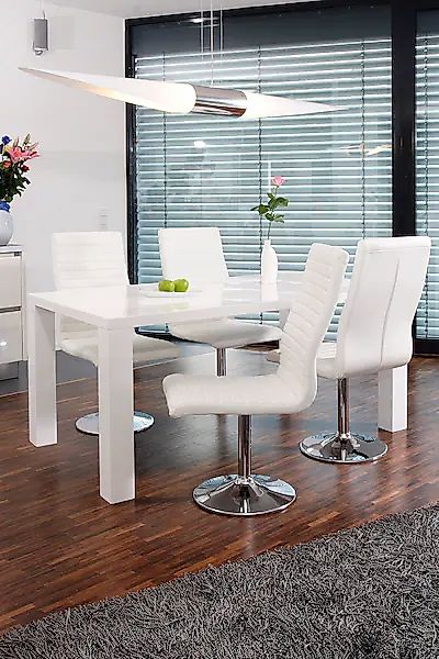 SalesFever Essgruppe »Luton - Stilvoller Esstisch inkl. Stühle« Set, 5 Stk. günstig online kaufen