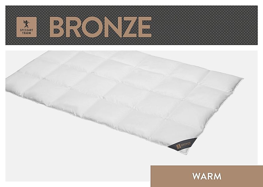 SPESSARTTRAUM Daunenbettdecke »Bronze«, warm, Füllung 90% Daunen, 10% Feder günstig online kaufen