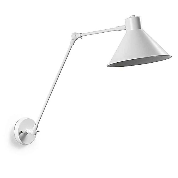 Verstellbare Metall Wandlampe in Weiß Skandi Design günstig online kaufen