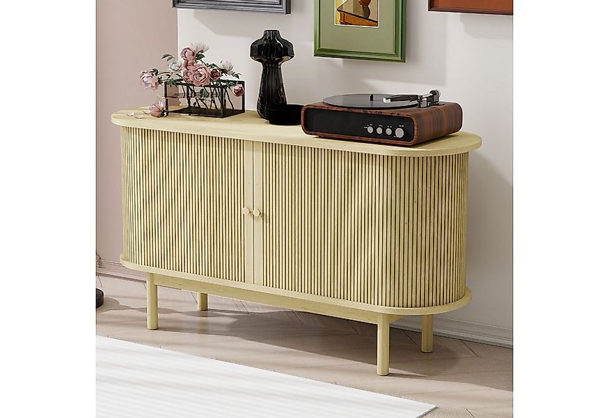 Flieks Sideboard mit Rattan-Schiebetüren (1 St., B138/T43/H75 cm), Aufbewah günstig online kaufen