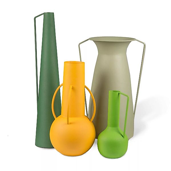 pols potten - Roman Vase 4er Set - grün/matt günstig online kaufen