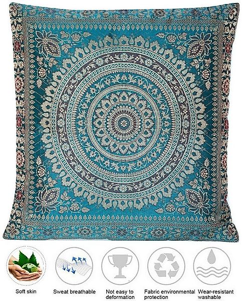 Ruwado Kissenbezug - Handgefertigt Dekokissen aus Indische Banarasi Seide - günstig online kaufen