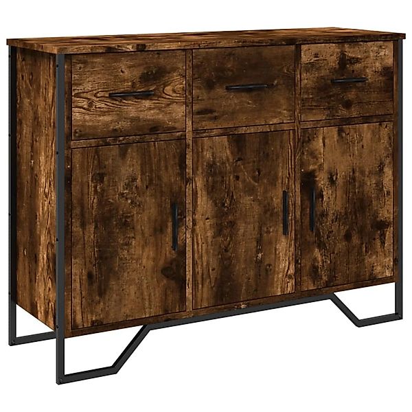 vidaXL Sideboard Räuchereiche 97x32,5x74,5 cm Holzwerkstoff 848561 günstig online kaufen