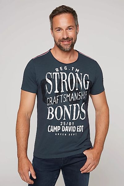 CAMP DAVID T-Shirt mit Logoprints vorne und hinten günstig online kaufen