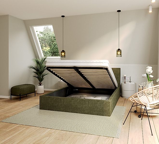 thematys Polsterbett Bett Stauraumbett 90x200, 120x200, günstig online kaufen