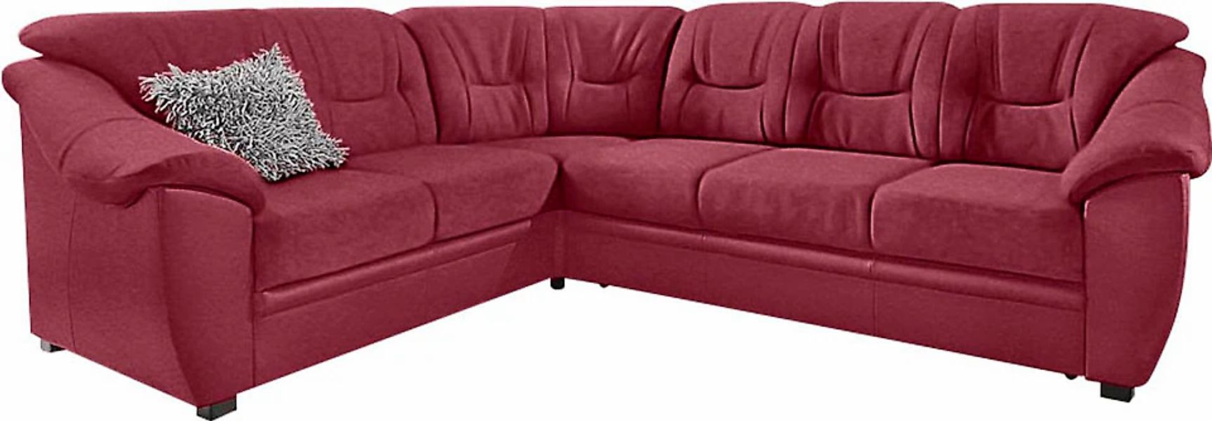 sit&more Ecksofa »Savona L-Form«, wahlweise mit Bettfunktion, inklusive Fed günstig online kaufen