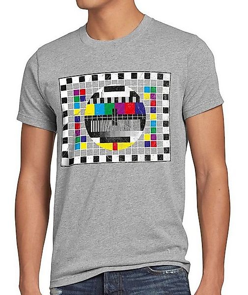 style3 T-Shirt Testbild TV monitor retro fernseher LED the big bang theory günstig online kaufen