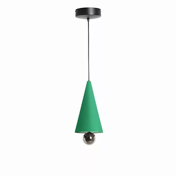 Pendelleuchte Cherry Small metall grün / LED - Ø 16 x H 38 cm - Petite Frit günstig online kaufen
