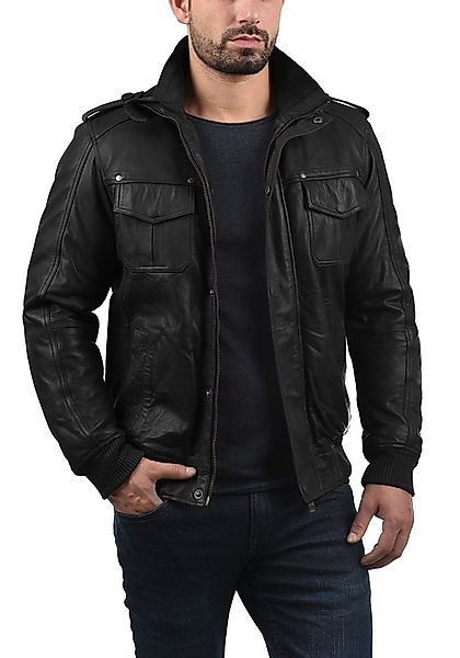 !Solid Lederjacke SDCamash Lässige Bikerjacke mit Stehkragen günstig online kaufen