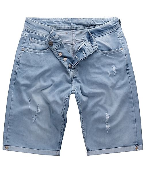Gelverie Jeansshorts Herren Jeansshorts Stonewashed Hellblau günstig online kaufen